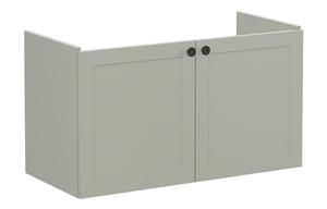 VitrA Root Classic 100cm 2 Door Washbasin Unit - Matt Retro Green